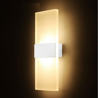 WOND 14*6cm LED Wall Lamp Bed-lighting Personal Ultra-thin Pathway Lamp With Rectangle Shape White Frame Warm White - Intl April 2018 - 2 WOND 14*6cm LED Wall Lamp Bed-lighting Personal Ultra-thin Pathway Lamp with Rectangle Shape White Frame Warm White - intl - 2