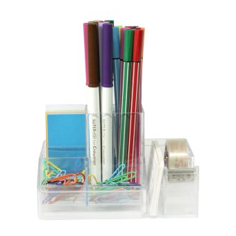 WORK360 Acrylic099 Crystal Clear Desk Organizer (Clear) April 2018 - 3 WORK360 Acrylic099 Crystal Clear Desk Organizer (Clear) - 3