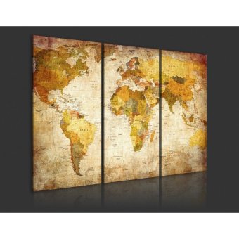 World Map Hanging On The Wall Canvas Triple Decor 45Cm X 90Cm Sizel - Intl June 2018 - 5 World Map Hanging On The Wall Canvas Triple Decor 45Cm X 90Cm Sizel - intl - 5