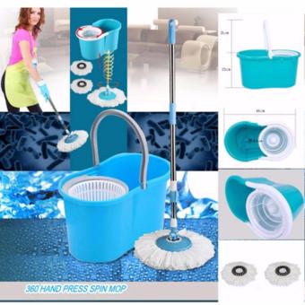 XZY New 360? Microfiber Magic Rotating Spin Head Easy CleaningFloor Mop Bucket Set (Color May Vary) June 2018 - 4 XZY New 360? Microfiber Magic Rotating Spin Head Easy CleaningFloor Mop Bucket Set (Color May Vary) - 4
