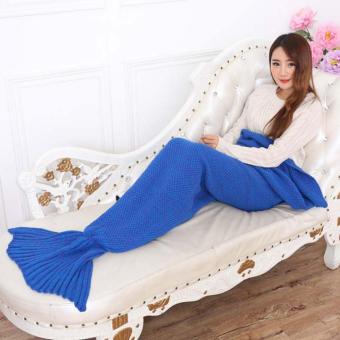 YingWei Mermaid Tail Blanket Crochet Mermaid Blanket For BabyInfant Kids Sofa Quilt Living Room Bedroom Camping Warm Soft AllSeasons Seatail Sleeping Bag Blanket Sleeping Throws 90 * 50cm(Dark Blue) - Intl June 2018 - 4 YingWei Mermaid Tail Blanket Crochet Mermaid Blanket for BabyInfant Kids Sofa Quilt Living Room Bedroom Camping Warm Soft AllSeasons Seatail Sleeping Bag Blanket Sleeping Throws 90 * 50cm(Dark Blue) - intl - 4