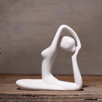 Yoga Girl Ceramic Sculpture Home Decor Creative Modern ArtFigurines - Intl June 2018 - 2 Yoga Girl Ceramic Sculpture Home Decor Creative Modern ArtFigurines - intl - 2