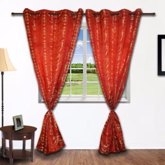 ZCurtains Bridgette Red Single Panel Curtain April 2018 - 4 ZCurtains Bridgette Red Single Panel Curtain - 4