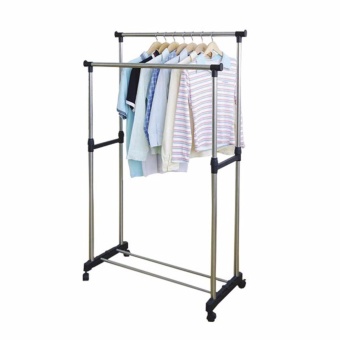 Zea Adjustable Double Pole Clothes Rack With Complete 13-Piece Knife Set June 2018 - 2 Zea Adjustable Double Pole Clothes Rack with Complete 13-Piece Knife Set - 2