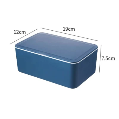 【Ready Stock】New Upgrade Mask Storage Box Multifunctional Dustproof Tissue Storage Box Case Wet Wipes Dispenser Holder with Lid for Face Cover (2)