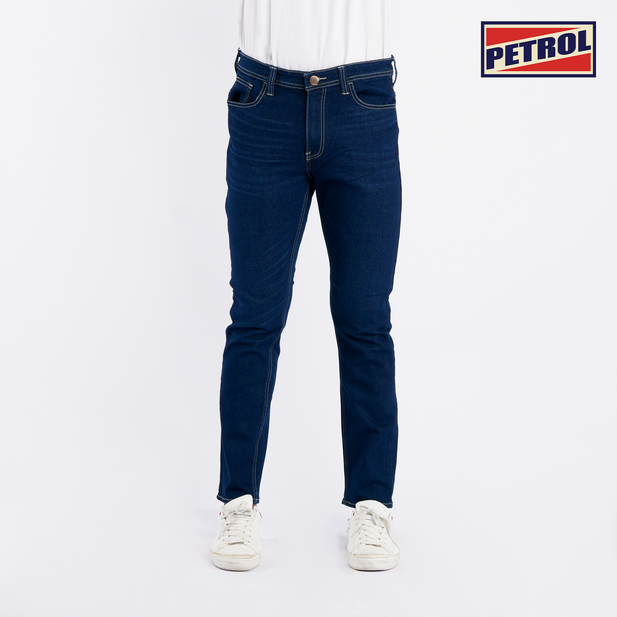 Petrol Men's Basic Denim Stretchable Pants Skin Tight Fitting Mid