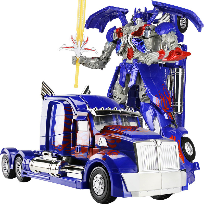 Robot biến hình ôtô Transformer cao 45cm mẫu Optimus Prime 12D