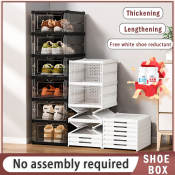 Foldable Multi-Layer Shoe Box Organizer - Dustproof Storage Solution