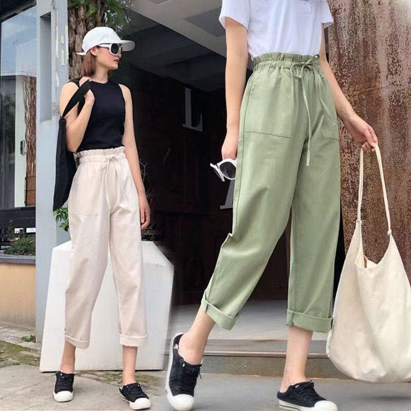 Shop Khaki Pants For Women High Waist Cargo with great discounts