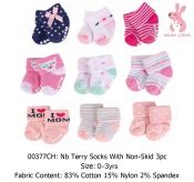 Cute Non Slip Socks for Newborn Girls (Brand: )