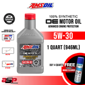 AMSOIL OE Synthetic Motor Oil Gasoline Engine 5w-30 1 Quart