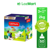 Vitaminized Lactum 3+ Plain Powdered Milk Drink 2KG