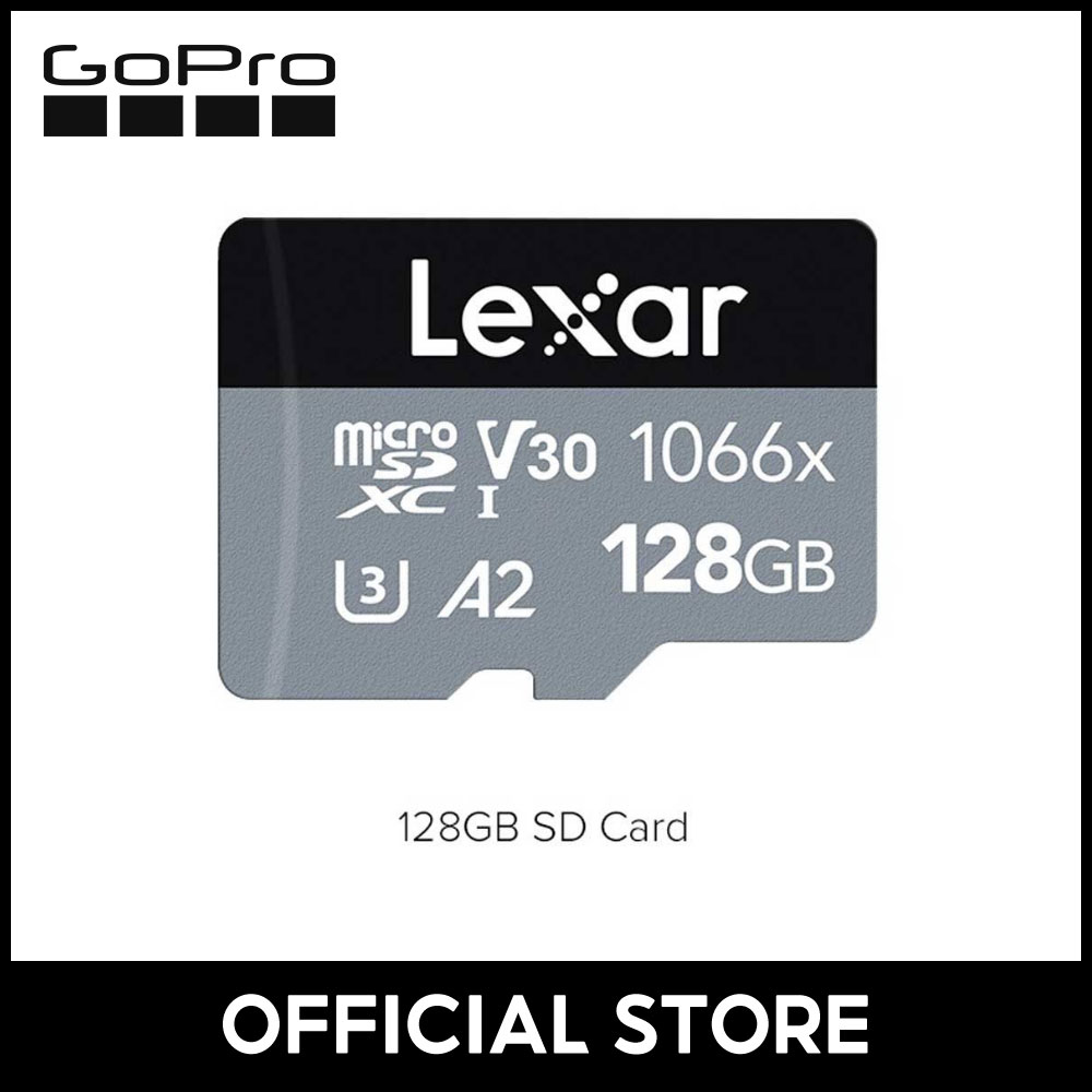 Lexar 64GB 128GB (Compatible for All GoPro) Professional 1066x SDXC V30 UHS-I A2 U3 MicroSDXC 160/120MB/s Class 10 Memory Microsd Card 4K ราคา 990 บาท*ส่งฟรี