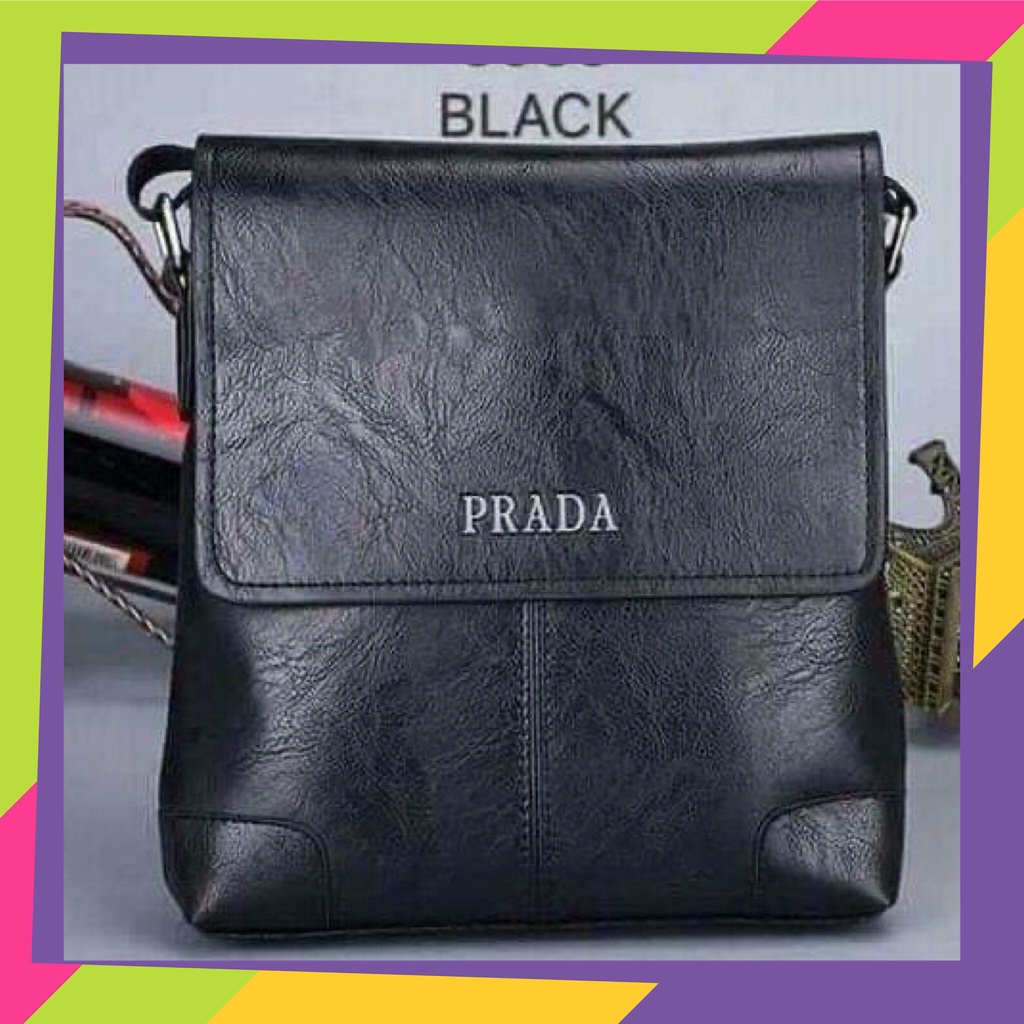 durable P,r,a,d,a,s Genuine Leather Satchel For Men/Sling. Men Leather Sling  Bag Pradas Big Bag Crossbody | Lazada PH