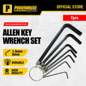 POWERHOUSE Allen Key Wrench Set - 7PCS, 1.5mm to 6