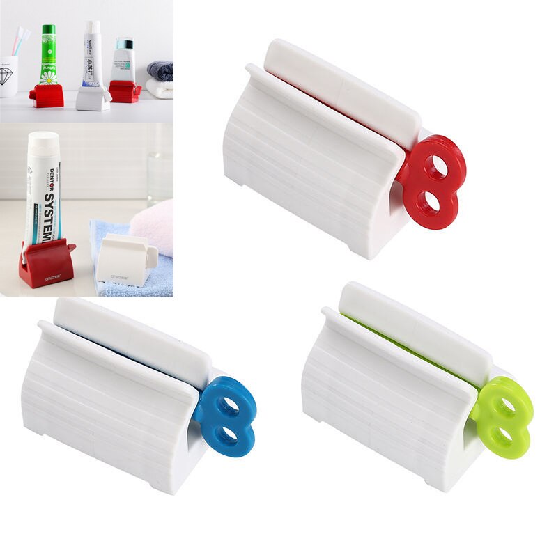 Toothpaste Tube Squeezer Bathroom Dispenser Home Plastic Holder Hanging Tools 