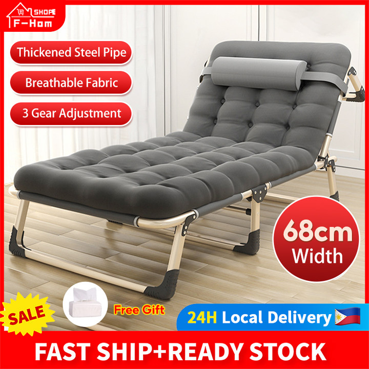 Waterproof Portable Folding Bed with Adjustable Foam - no band