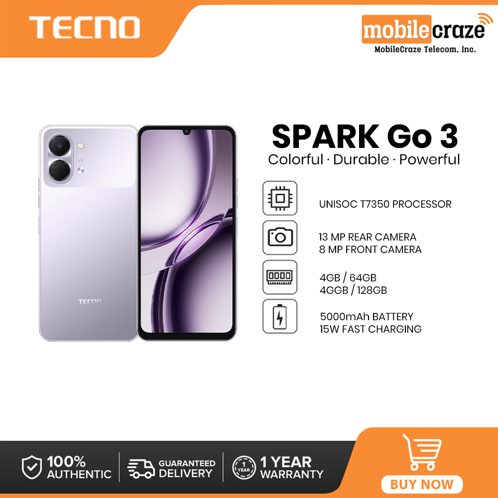 TECNO SPARK GO 3 - 4GB/128GB / Unisoc T7250 / 13MP+AI FlashSnap / 120Hz, 6.75'' HD+｜IP64 / 5000mAH - Image 4