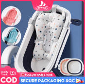 Foldable Baby Bathtub Set - Non-Slip, Portable, Eco-friendly (Brand: [Brand