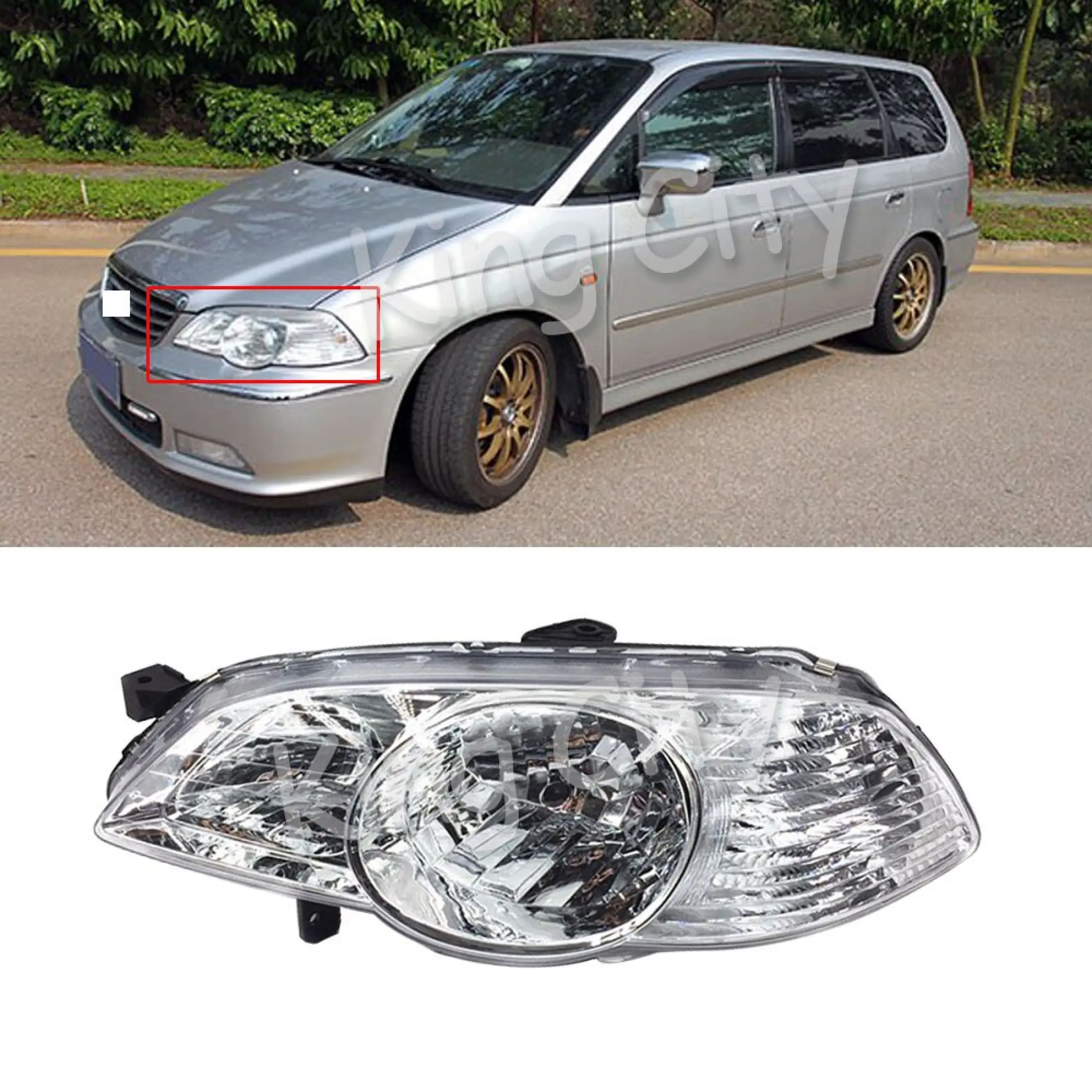 Capqx 1pcs Right Side For Honda Odyssey Ra6 2002 2003 2004 Front Bumper Headlight Headlamp Head Light Lamp Assembly Lazada Singapore