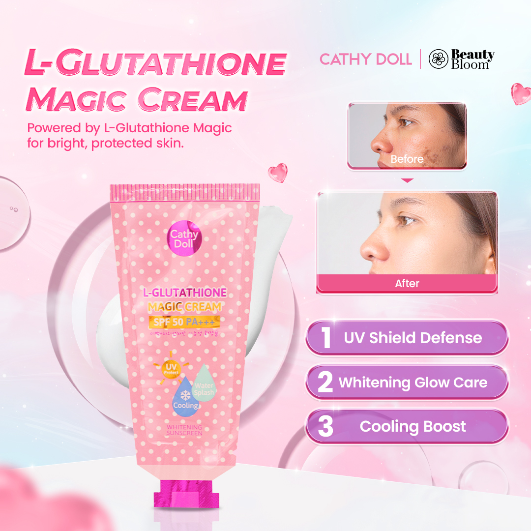 cathy doll l glutathione magic cream Shine bright, stay protectedL-Glutathione is your all-in-one glow essential! , Shop conveniently at:, Visit any of our 800+ stores nationwide, https://cathydollphils.carrd.co/, Cathy Doll Whitening Sunscreen L-glutathione
