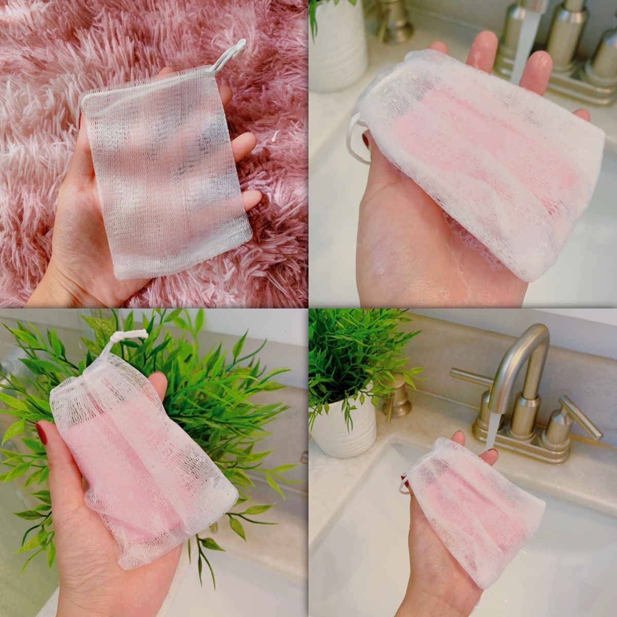 Body Benefits of Soap Foaming Bubble Mesh Net Bag 