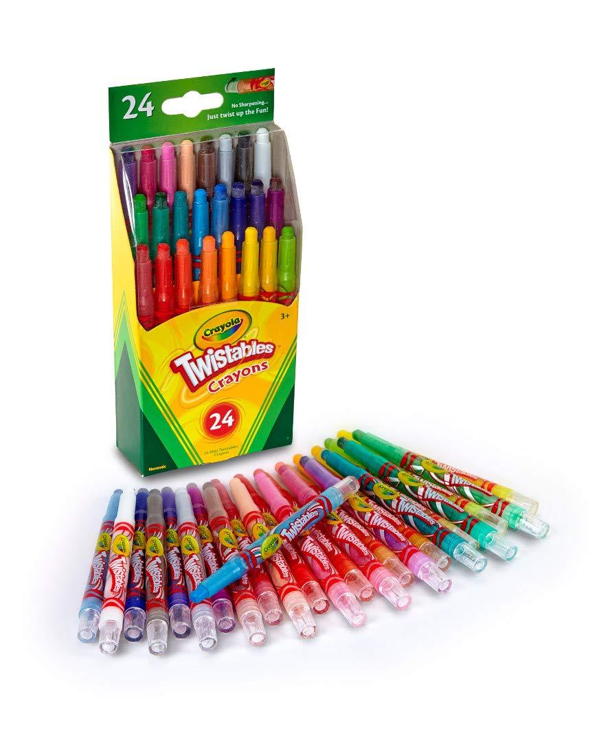 Durable And Won't Stain Hands Colored Twistable Crayons 12/18/24-color Set  - Temu Philippines