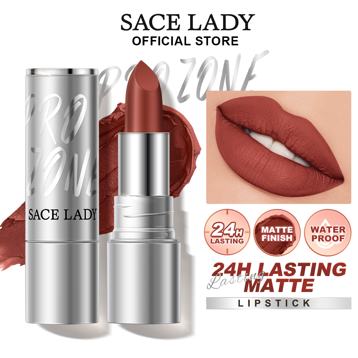 Discount on Sace Lady  shoes - SKU: Sace Lady Pro Zone Matte Lipstick 24h Lasting Waterproof Liptint Non-Stick Cup High Pigment Lips Mak