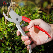 Mitsushi 8" Stainless Steel Garden Pruning Shears Hand Tool