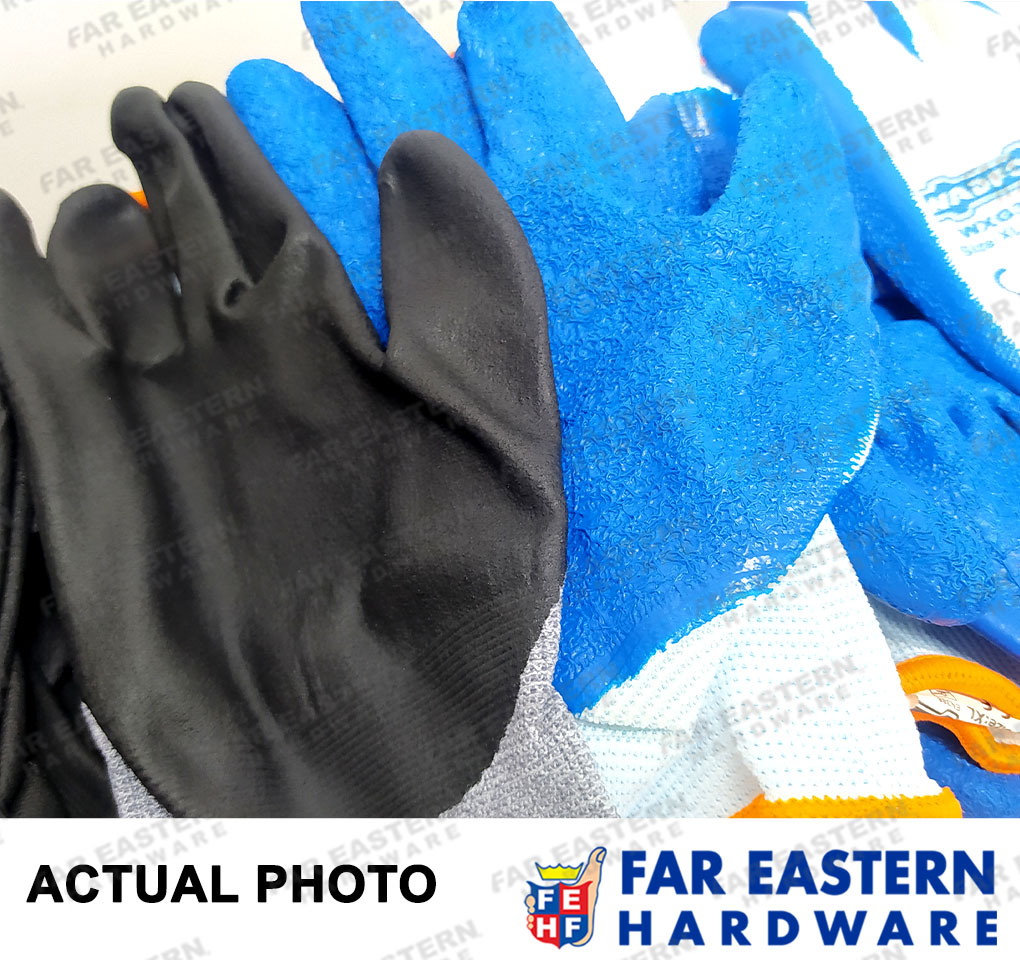 WADFOW Comfort Grip Rubber Rubberized Nitrile Gloves Latex XL