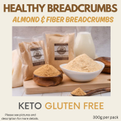 Almond Breadcrumbs and Fiber Bread crumbs - Keto | Low Carb Approved | Diabetic Friendly | Sugar Free | Gluten Free