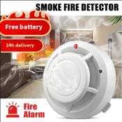 4PCS Wireless Smoke Detectors - Home Security Alarm System