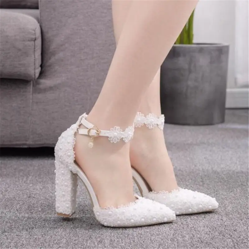 flower high heel shoes