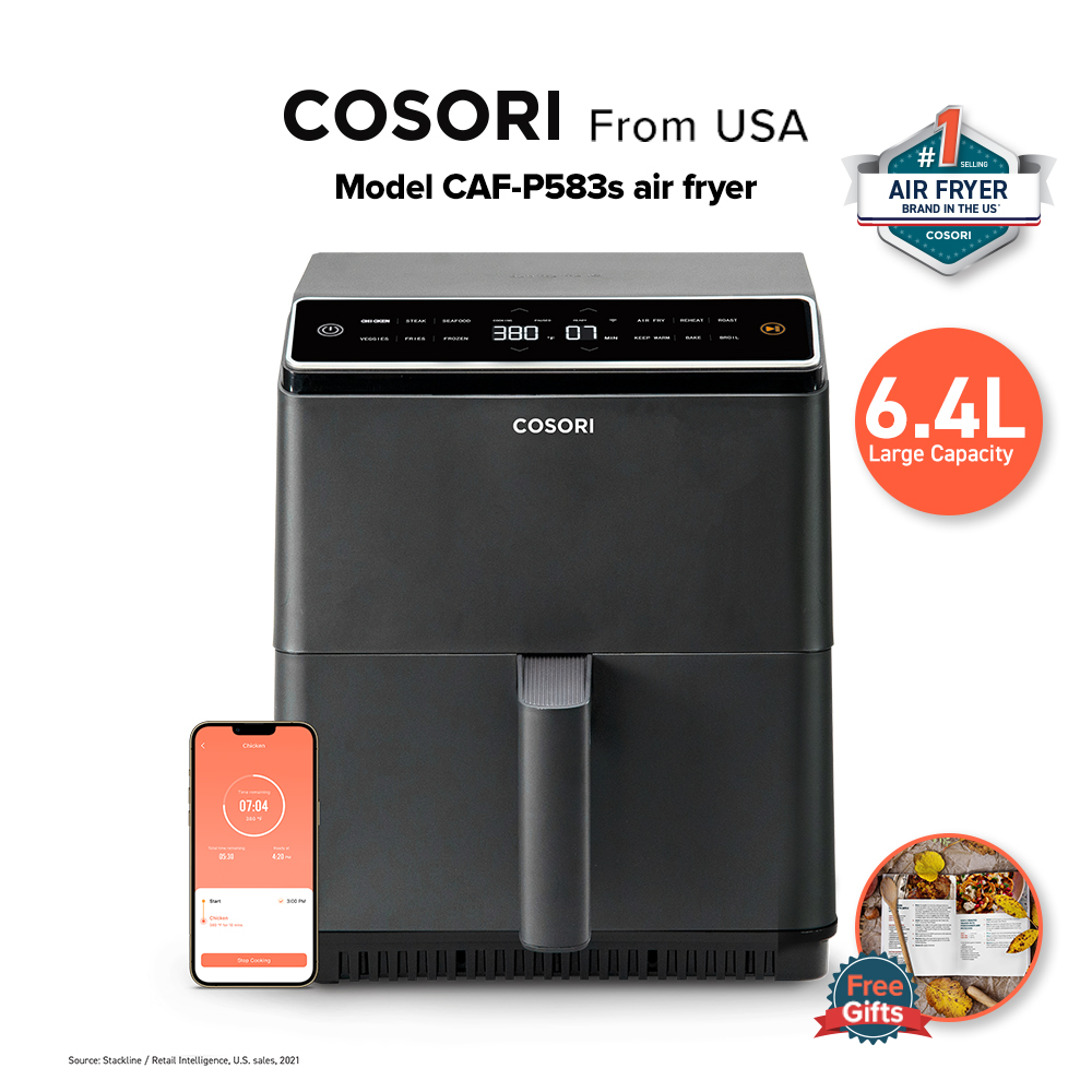 Cosori 6.4L (6.8 Quart) Dual Blaze™ Smart Air Fryer CAF-P583S-KEU