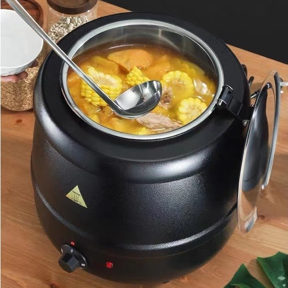 10l Restaurant Buffet Supplies Electric Heating Curry Stew Kettle