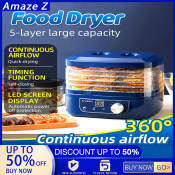 Adjustable Temperature Food Dehydrator - 5 Layers, 230W 