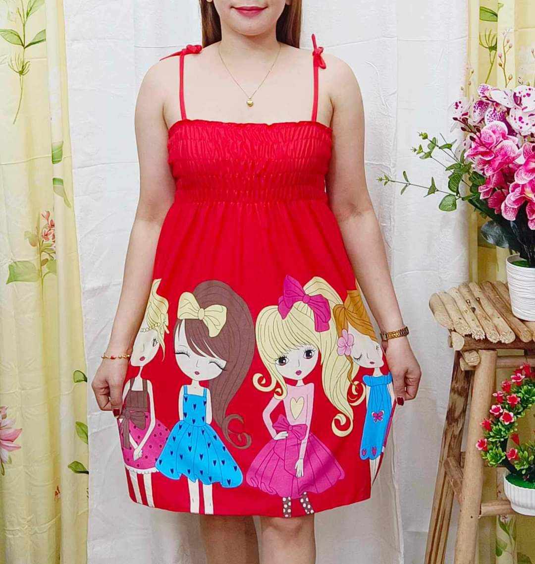 3PCS ASSOTED TIEKNOT SMOCKING DRESS