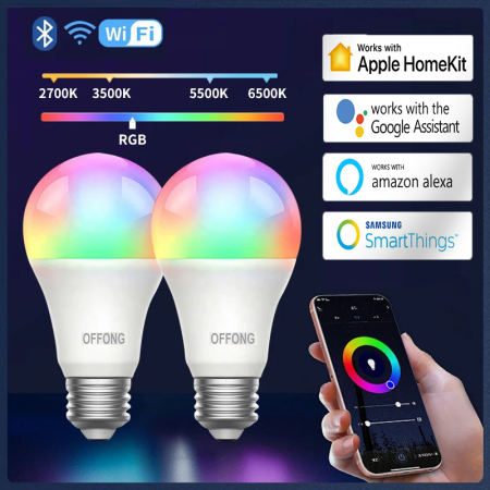 Offong Smart Color Changing LED Bulb - Buy 1 Get 1