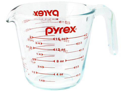 Pyrex® 2-Cup Glass Measuring Cup 500ml – Chimes Boutiques