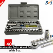 BVS 40-Piece Car Repair Tools Set with Socket Wrenches