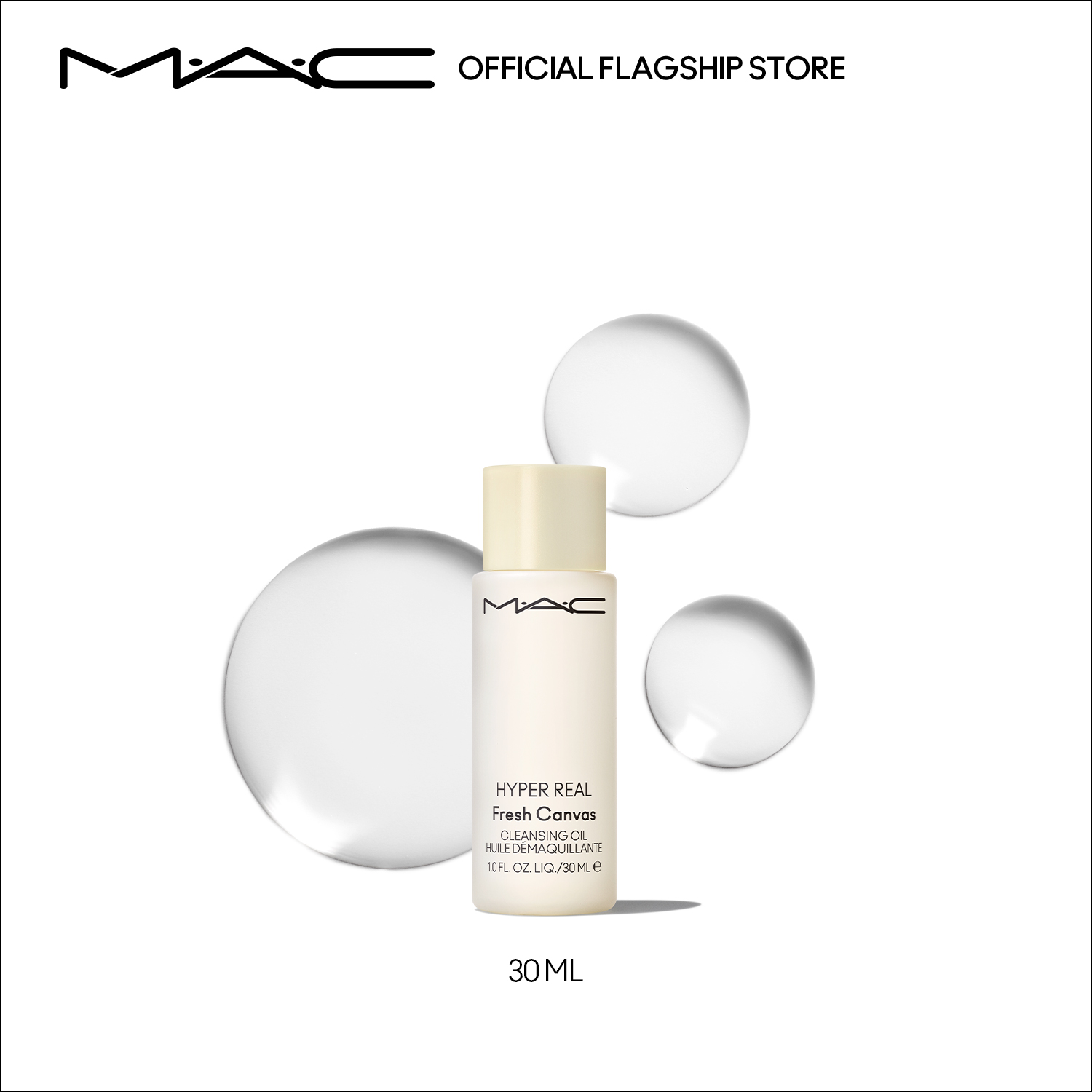Discount on M·a·c  shoes - SKU: 【travel Size】mac Hyper Real Fresh Canvas Cleansing Oil 30ml / Makeup Remover For Normal, Oily And Se