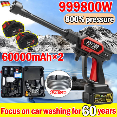 Wireless Car Washer Portable Set with Toolbox - High Power