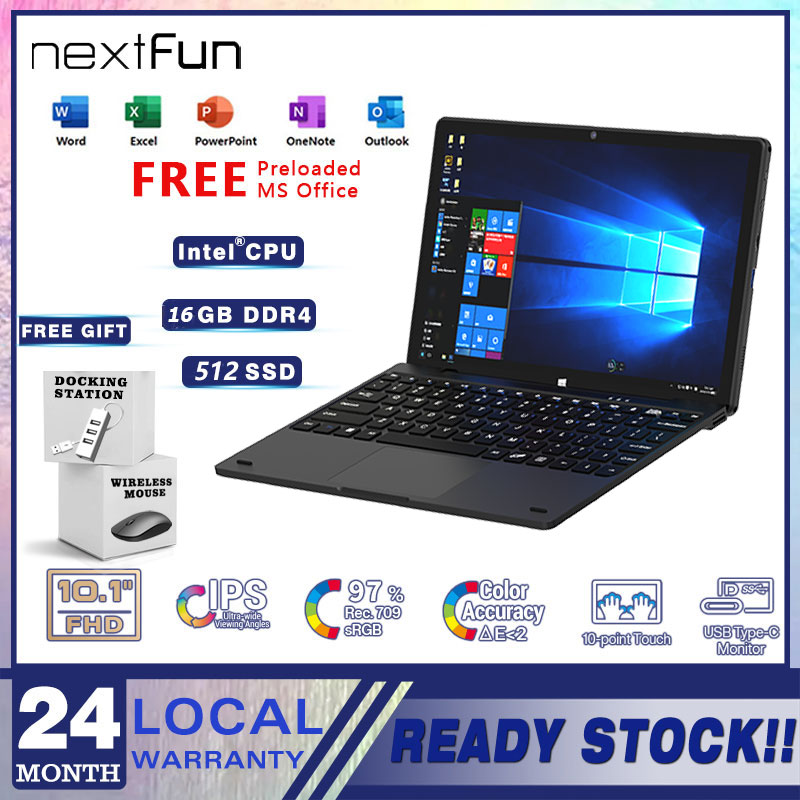 Nextfun Tablet PC 2-in-1 Laptop Win11 Office and Entertainment Quad-Core Four-Thread 16GB DDR4