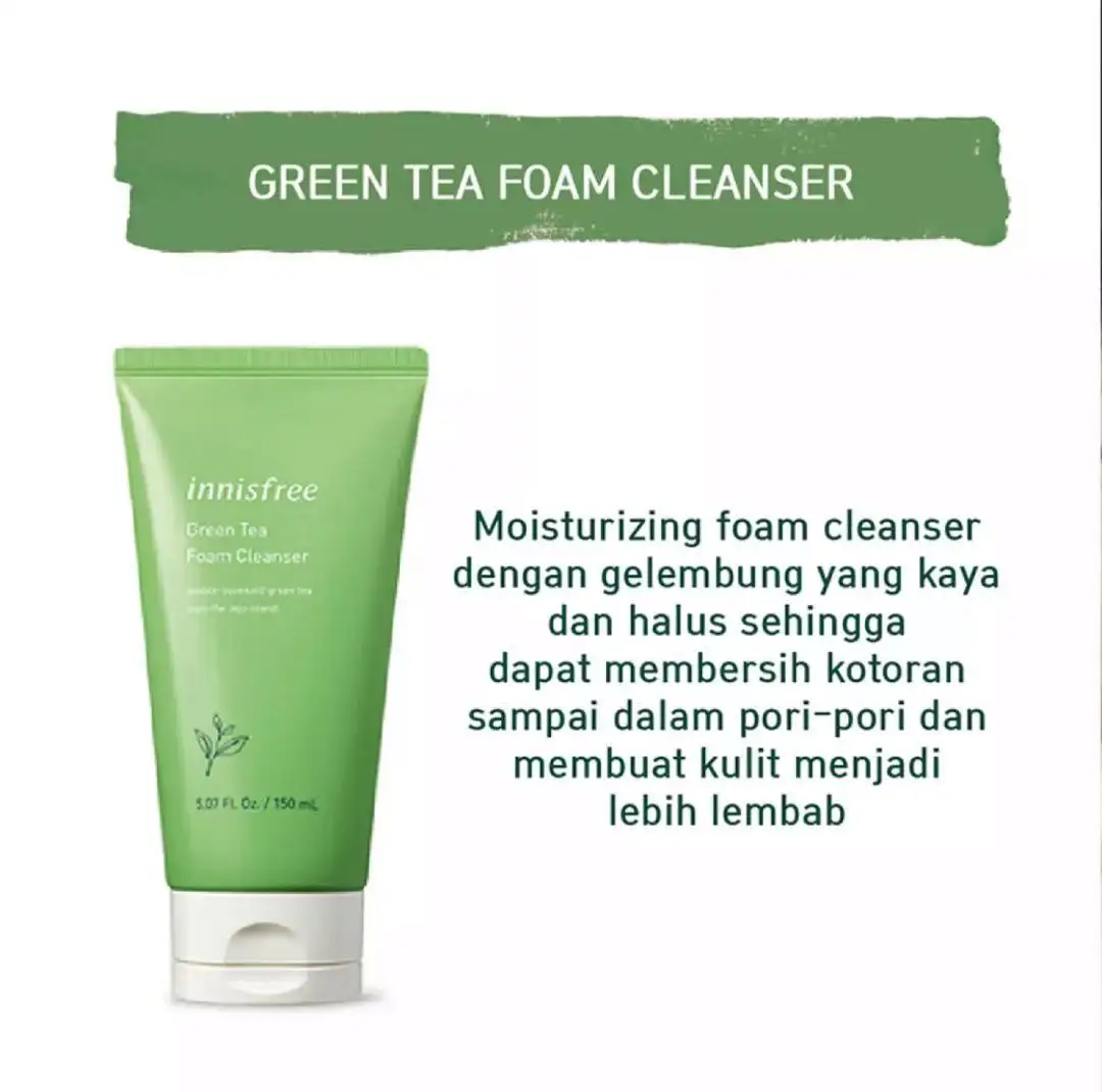 innisfree green tea foam cleanser benefits