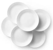 Corelle Winter Frost White Dinner Plate Set, 6-Piece