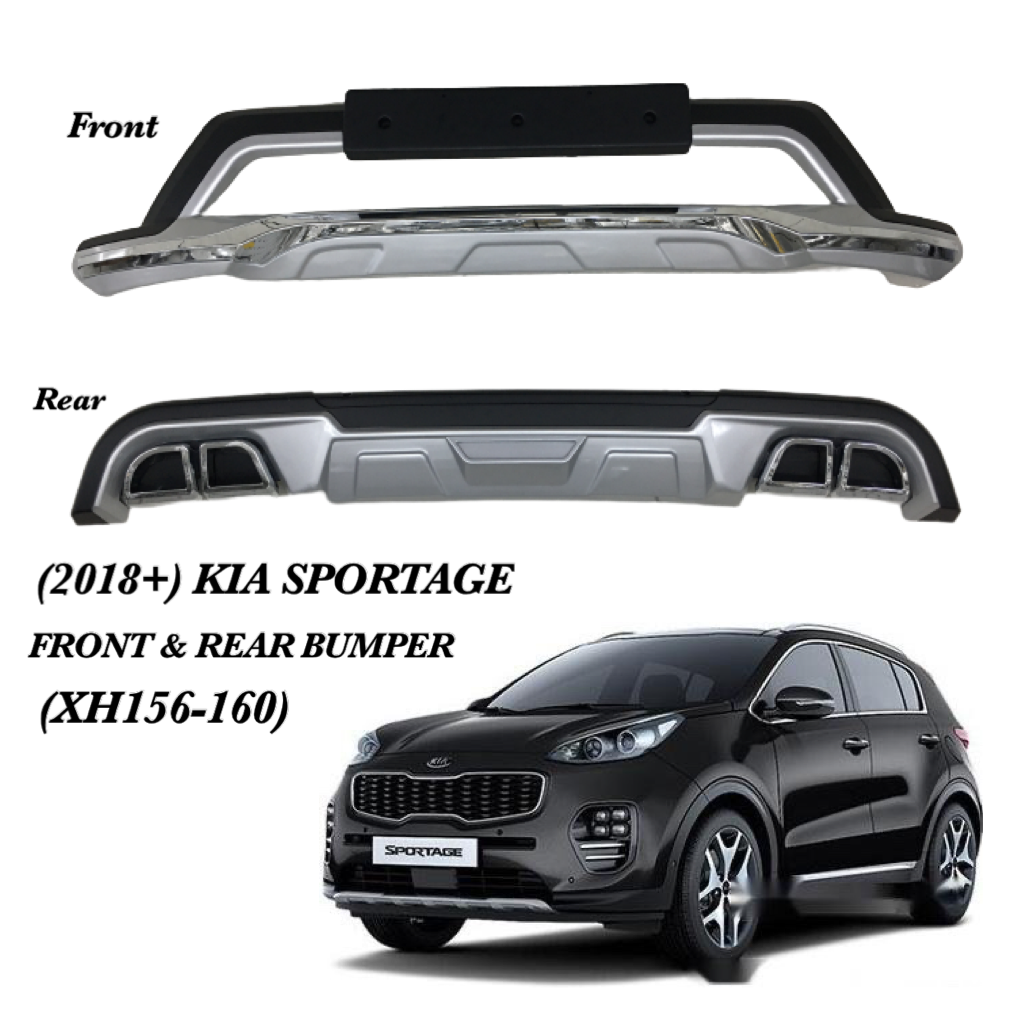 Front Guard and Rear Bumper Diffuser for 2019 2020 KIA Sportage