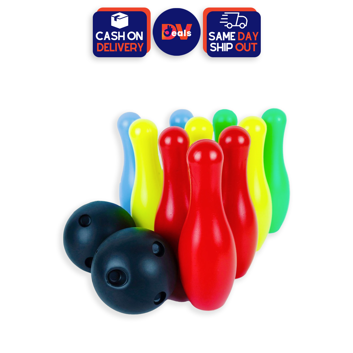 Plastic Bowling Ball Set For Kids Lightweight Interactive