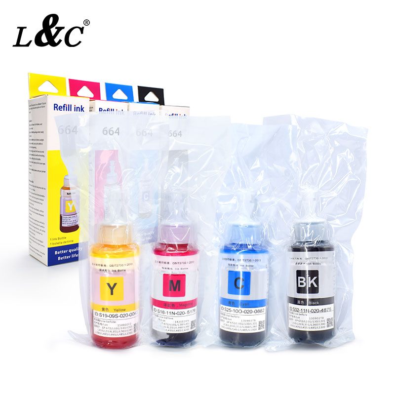 Premium Dye Ink Refill for Epson Printer - 664 T664