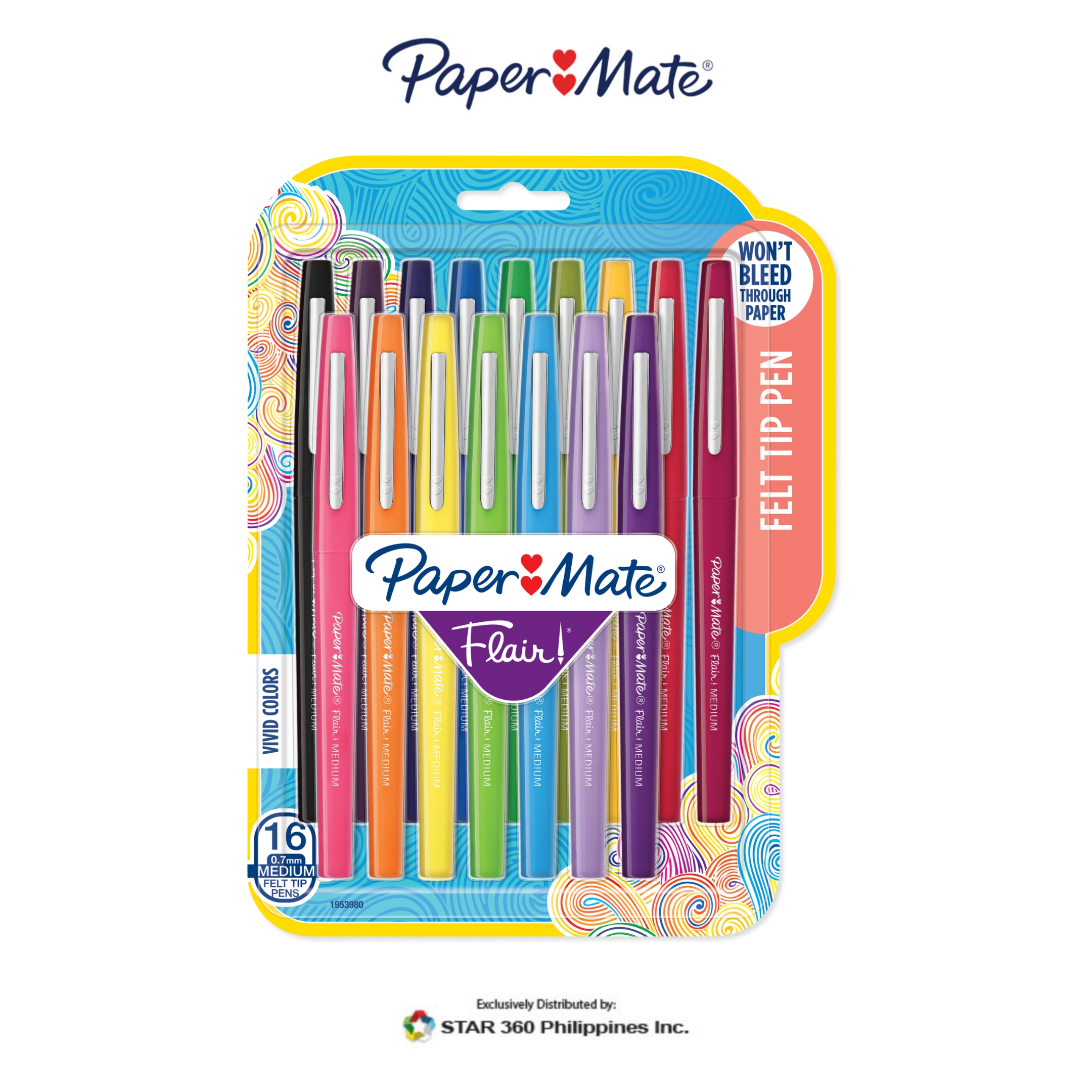Paper Mate Flair Mocha Brown Felt Tip Pen MediumPens and Pencils