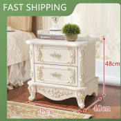 Bedside table for bedroom with drawer wood white night stand with organizer 2 layer cabinet desk minimalist furniture